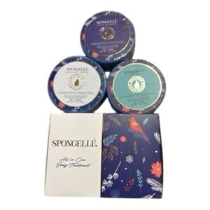 Spongelle Trio: 3 Body Wash Infused Buffers. Winter Snowdrop